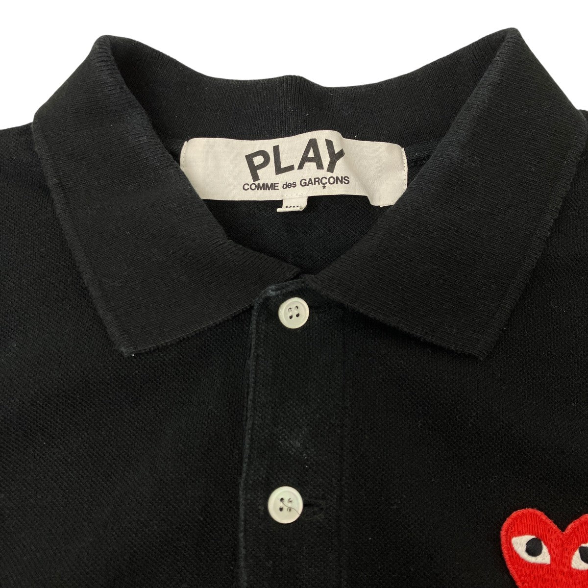 PLAY COMME des GARCONS ハートデザインポロシャツ 古着・中古-5枚目のアイテム画像