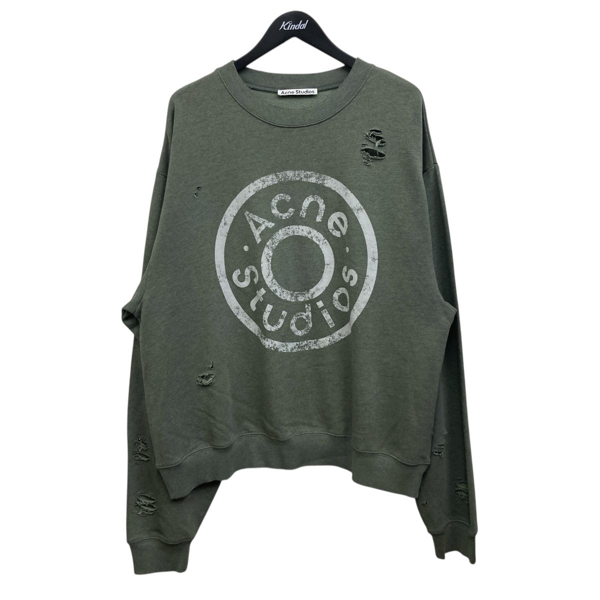 ACNE STUDIOS(アクネストゥディオズ) ダメージ加工ロゴスウェット FN