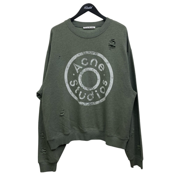 ACNE STUDIOS(アクネストゥディオズ) ダメージ加工ロゴスウェット FN