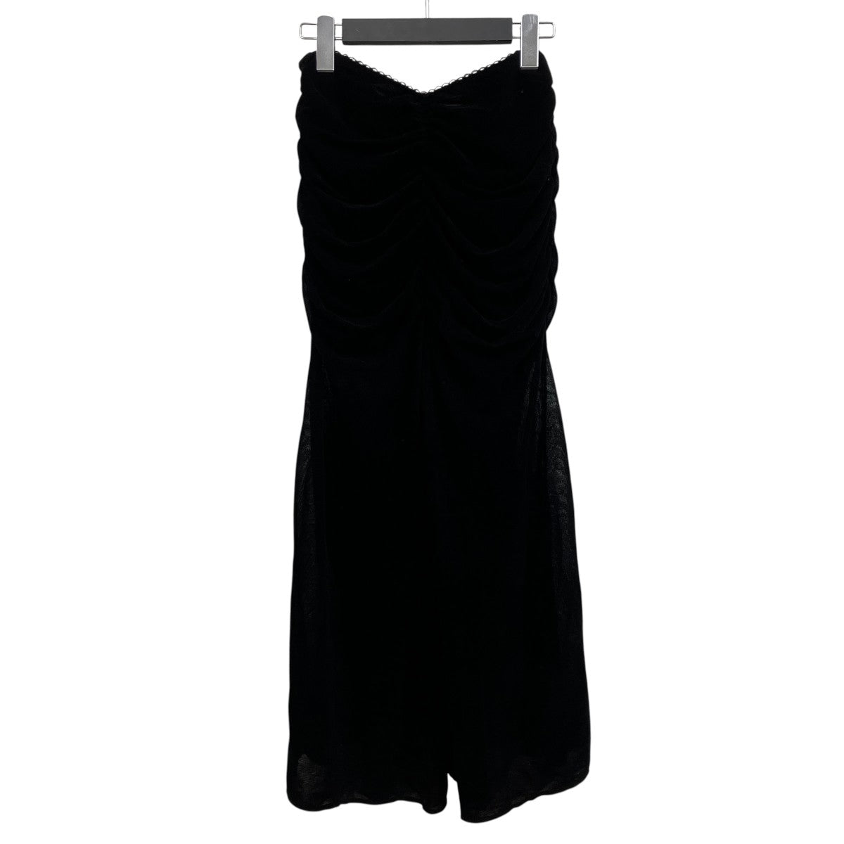 VELVET TULLE GATHERED SKIRT ドレス
