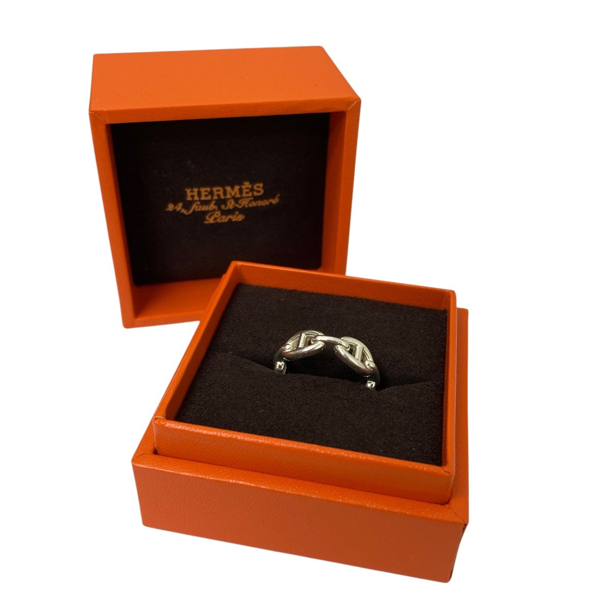 HERMES(エルメス) シェーヌダンクルアンシェネリング シルバー サイズ