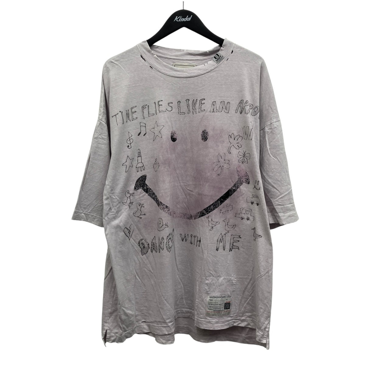 Bleached Smily Face Print T-shirt ブリーチTシャツ
