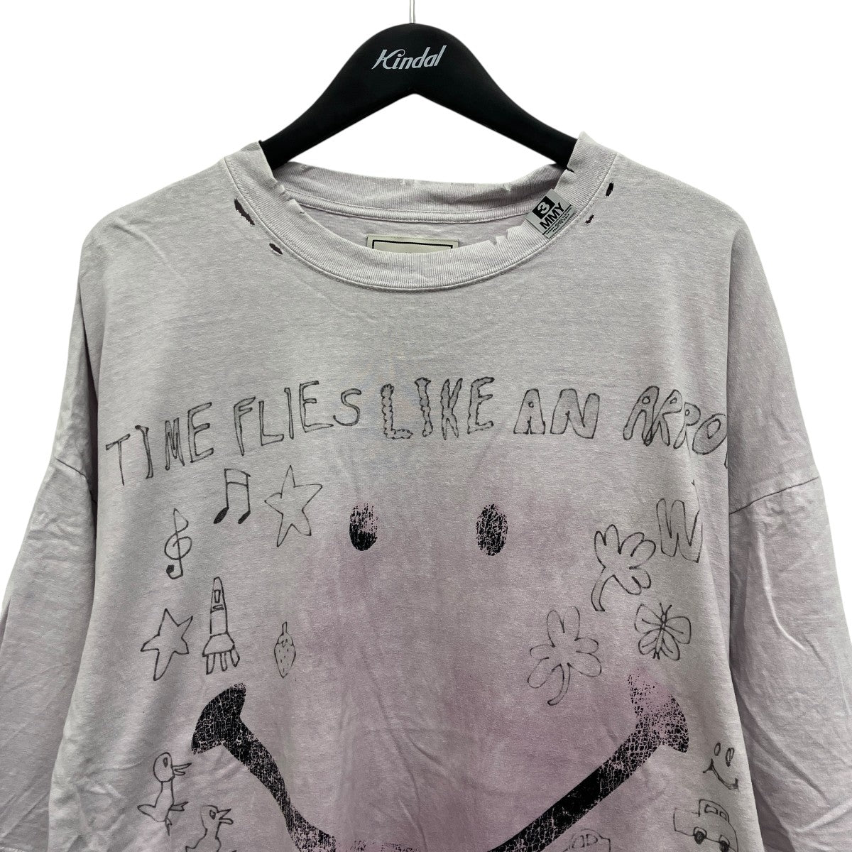 Bleached Smily Face Print T-shirt ブリーチTシャツ