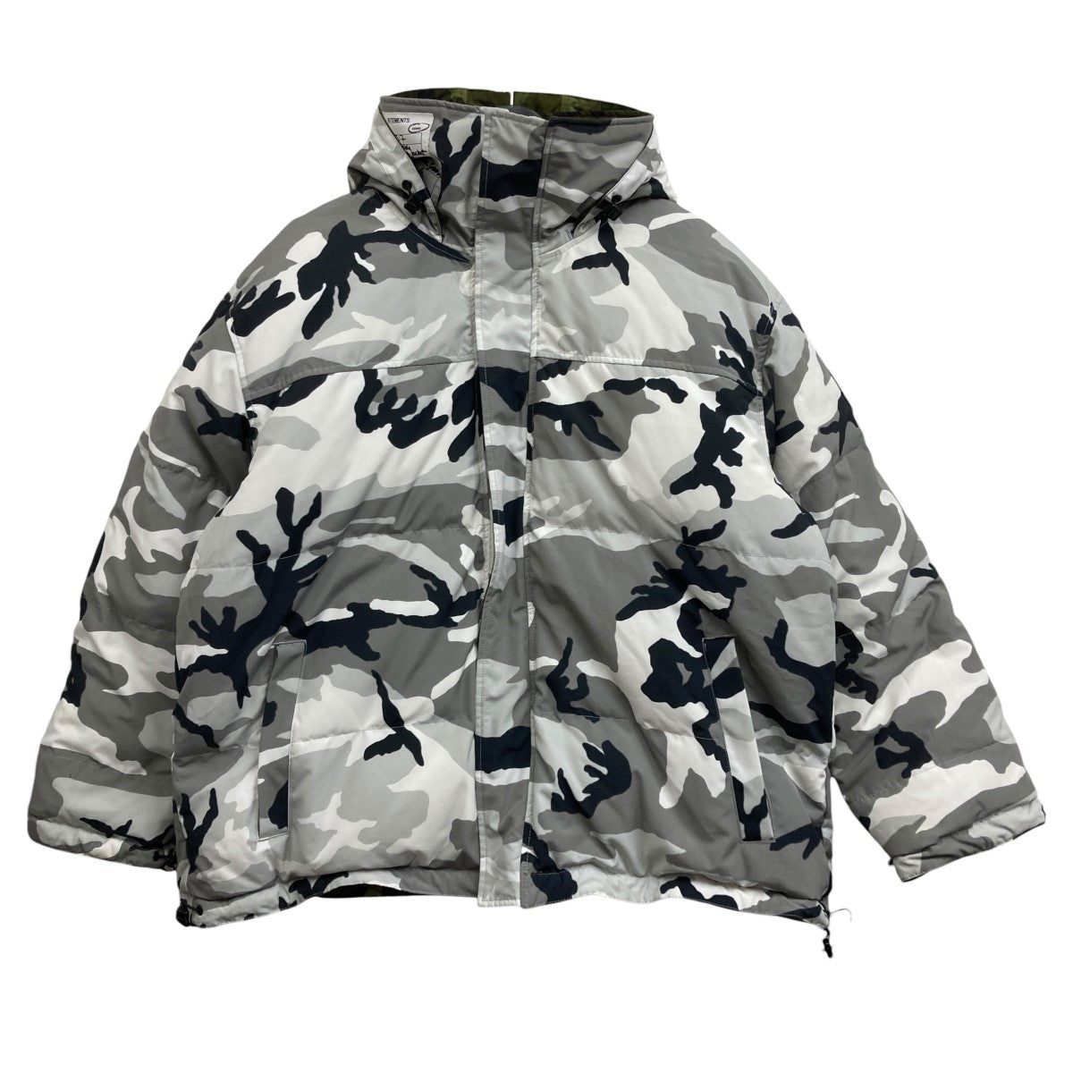 VETEMENTS×CANADA GOOSE リバーシブルダウンジャケット 古着・中古-1枚目のアイテム画像