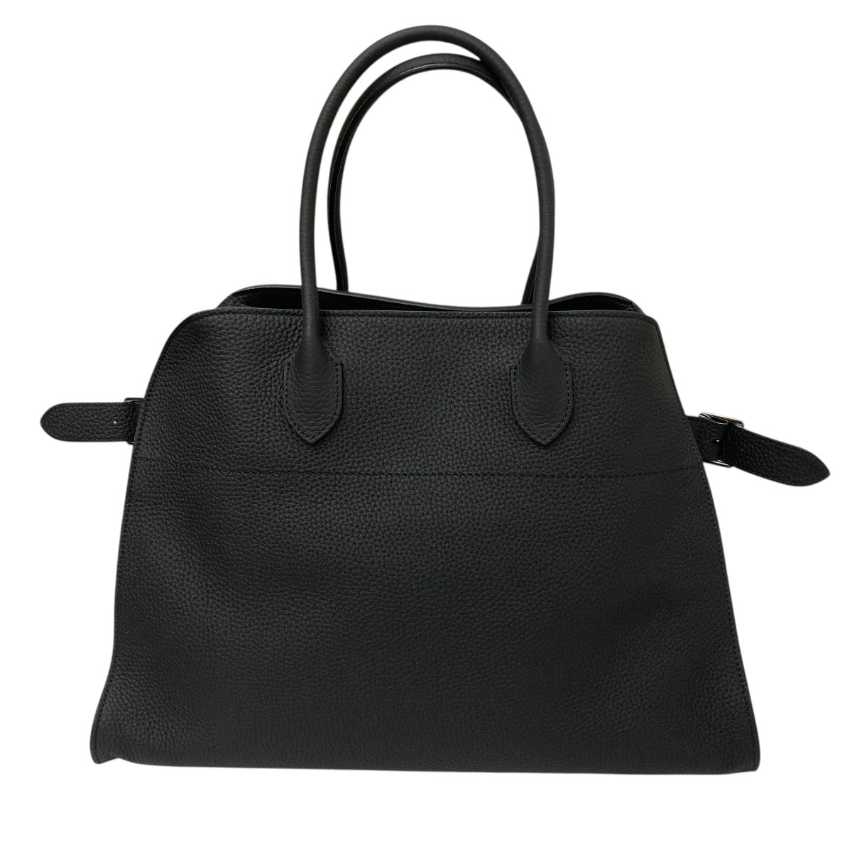 THE ROWマルゴー風黒 レザーハンドバッグ 完売続出。今投資すべき、ザ・ロウの「マルゴー」と「マルロ」バッグ