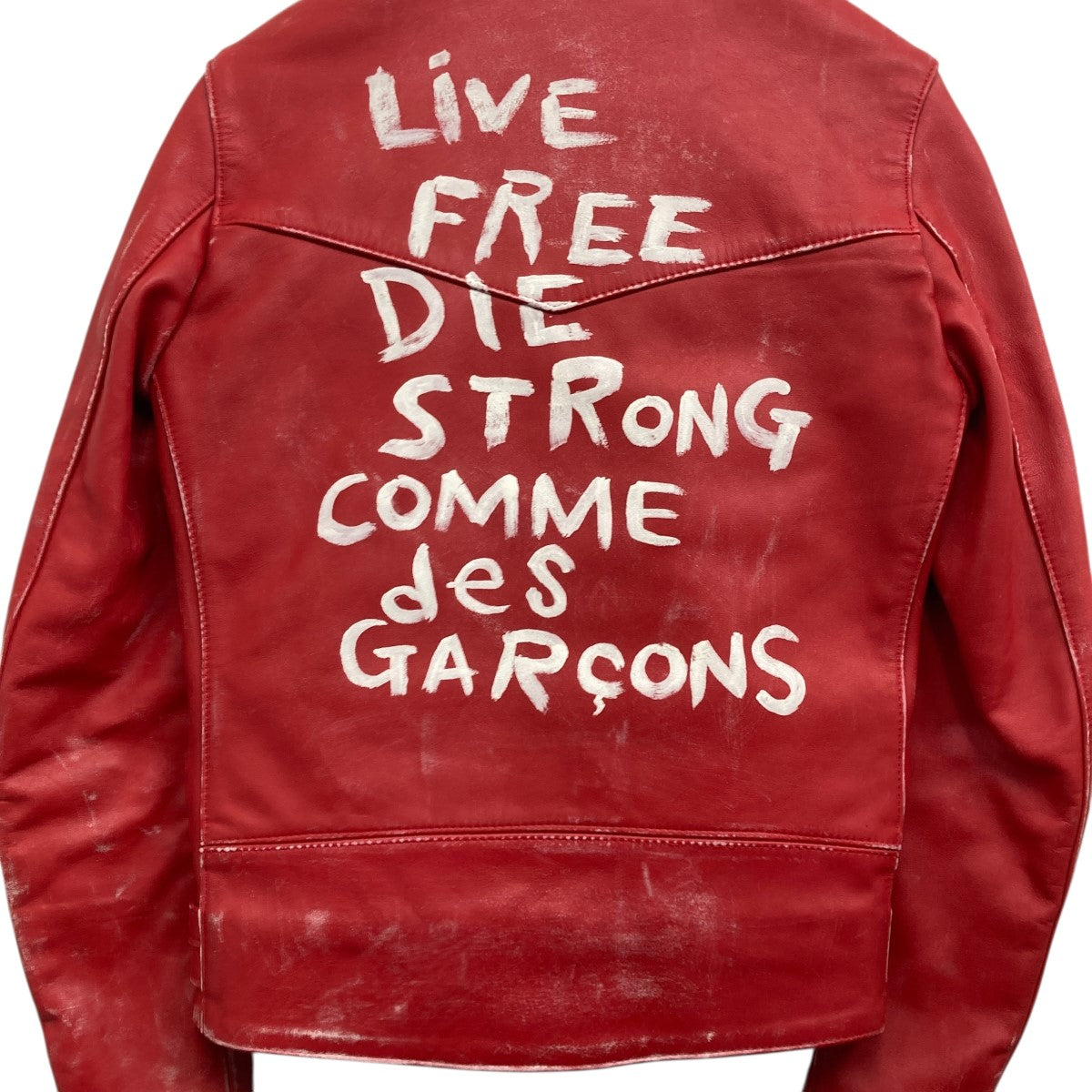 COMME des GARCONS×Lewis Leathers AD2012 クラック加工レザー