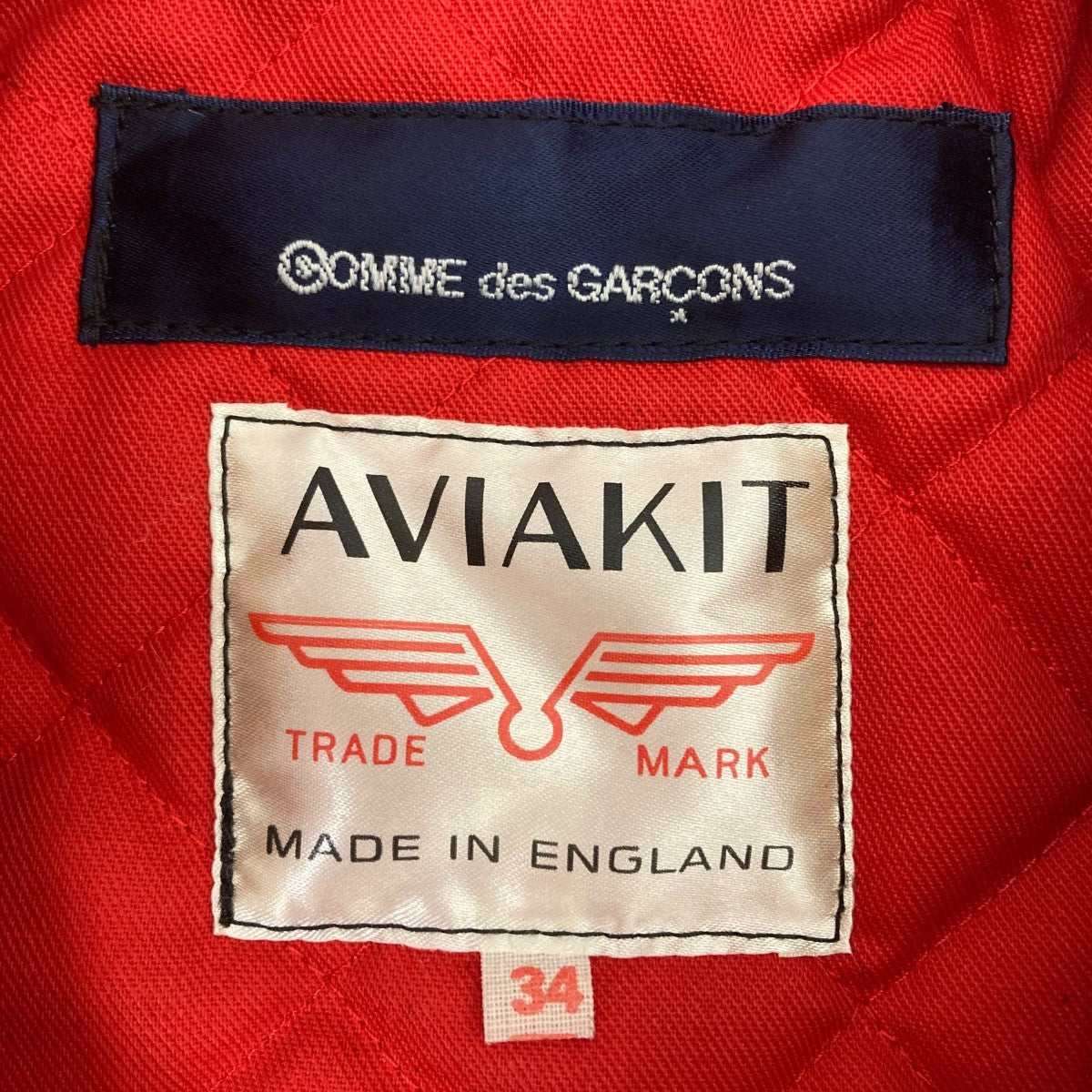 COMME des GARCONS×Lewis Leathers AD2012 クラック加工レザーライダースジャケット 古着・中古-8枚目のアイテム画像