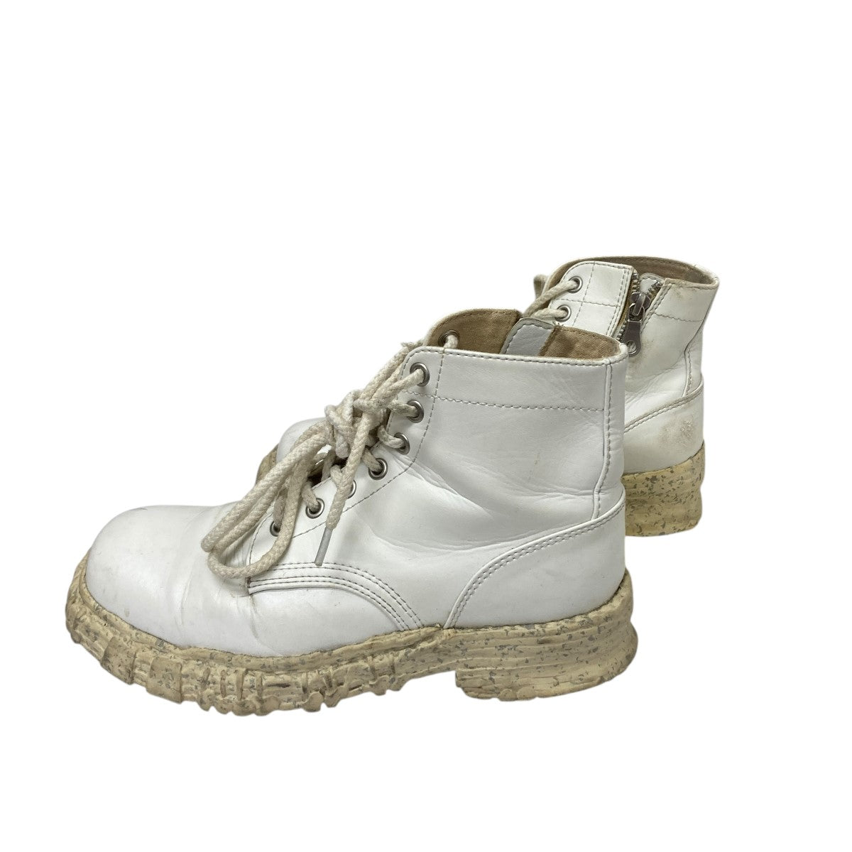Maison MIHARA YASUHIRO Vintage-like Sole Synthetic Leather Boots ショートブーツ 古着・中古-3枚目のアイテム画像