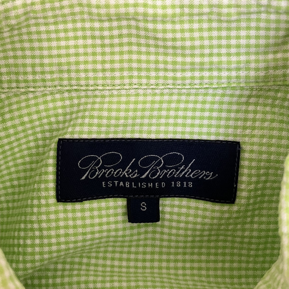 BROOKS BROTHERS チェック半袖シャツ 古着・中古-5枚目のアイテム画像