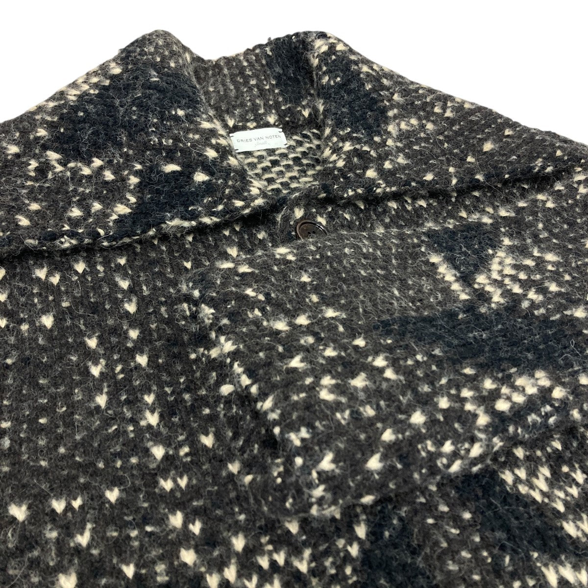 DRIES VAN NOTEN 24AW ジャガードニットカーディガン 古着・中古-3枚目のアイテム画像