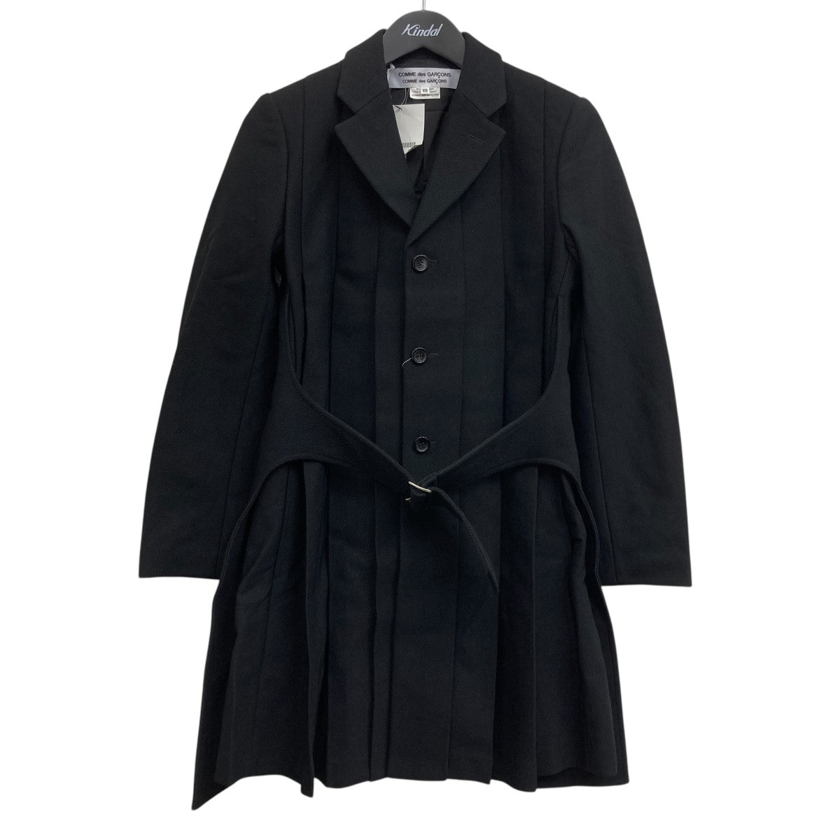 希少 03年製 トリココムデギャルソン 上質 ダブルトレンチコート ブラック 希少 03年製 トリココムデギャルソン 上質 ダブルトレンチコート