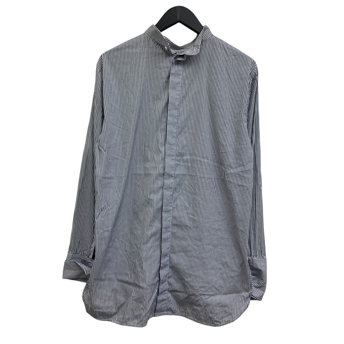 ENFOLD スタンドカラーストライプシャツ 古着・中古-2枚目のアイテム画像