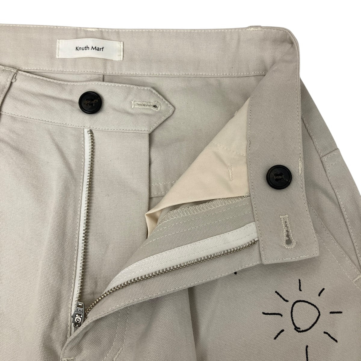knuth marf high waist tattoo pants（白） セール】high waist tattoo pants(KotokaIzumi collab)（その他パンツ