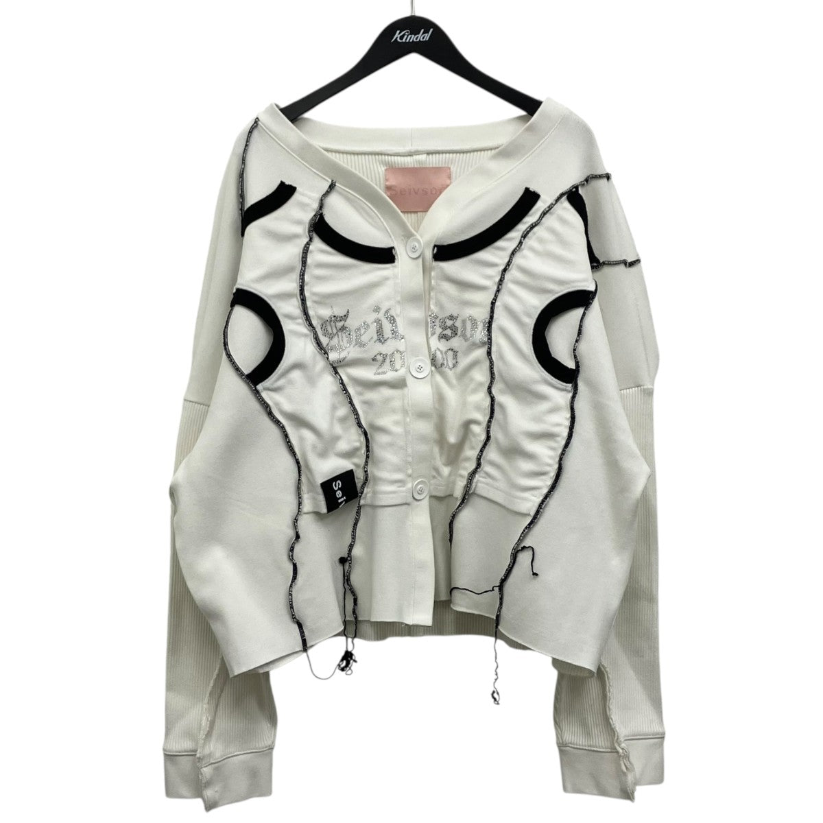 SEIVSON スウェットカーディガン 古着・中古-1枚目のアイテム画像
