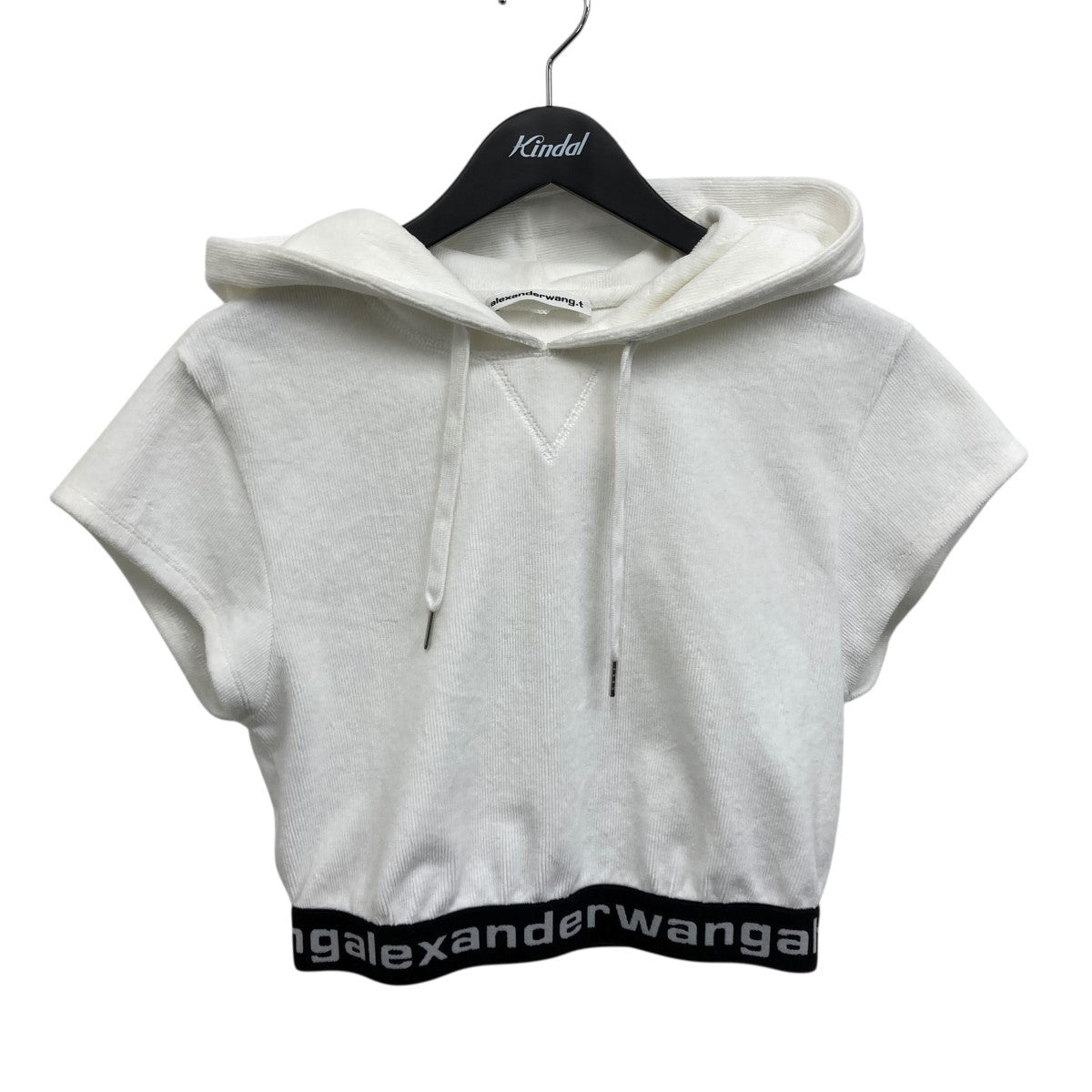 ALEXANDER WANG パイルクロップドフーディー 古着・中古-1枚目のアイテム画像