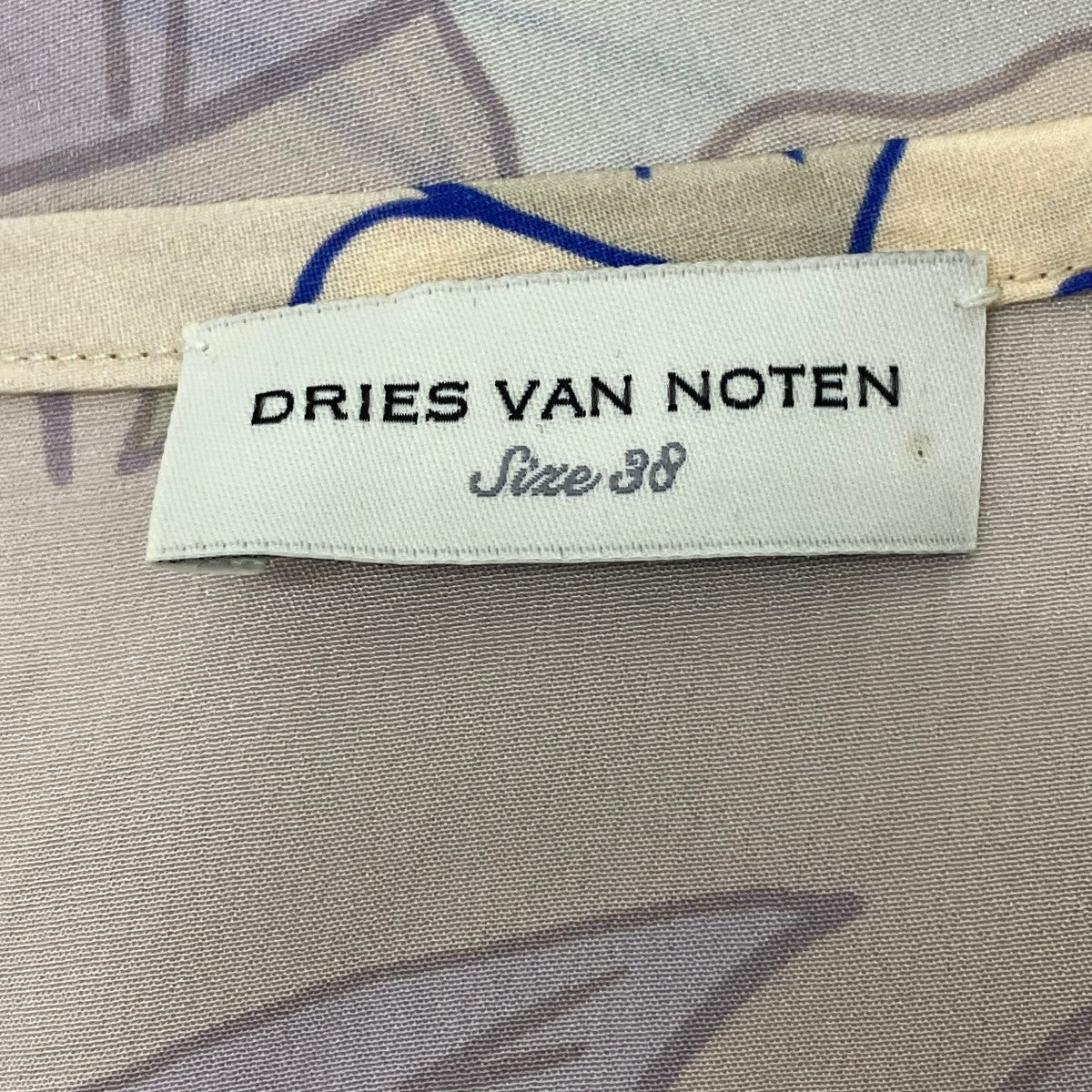 DRIES VAN NOTEN 総柄ブラウス 古着・中古-6枚目のアイテム画像