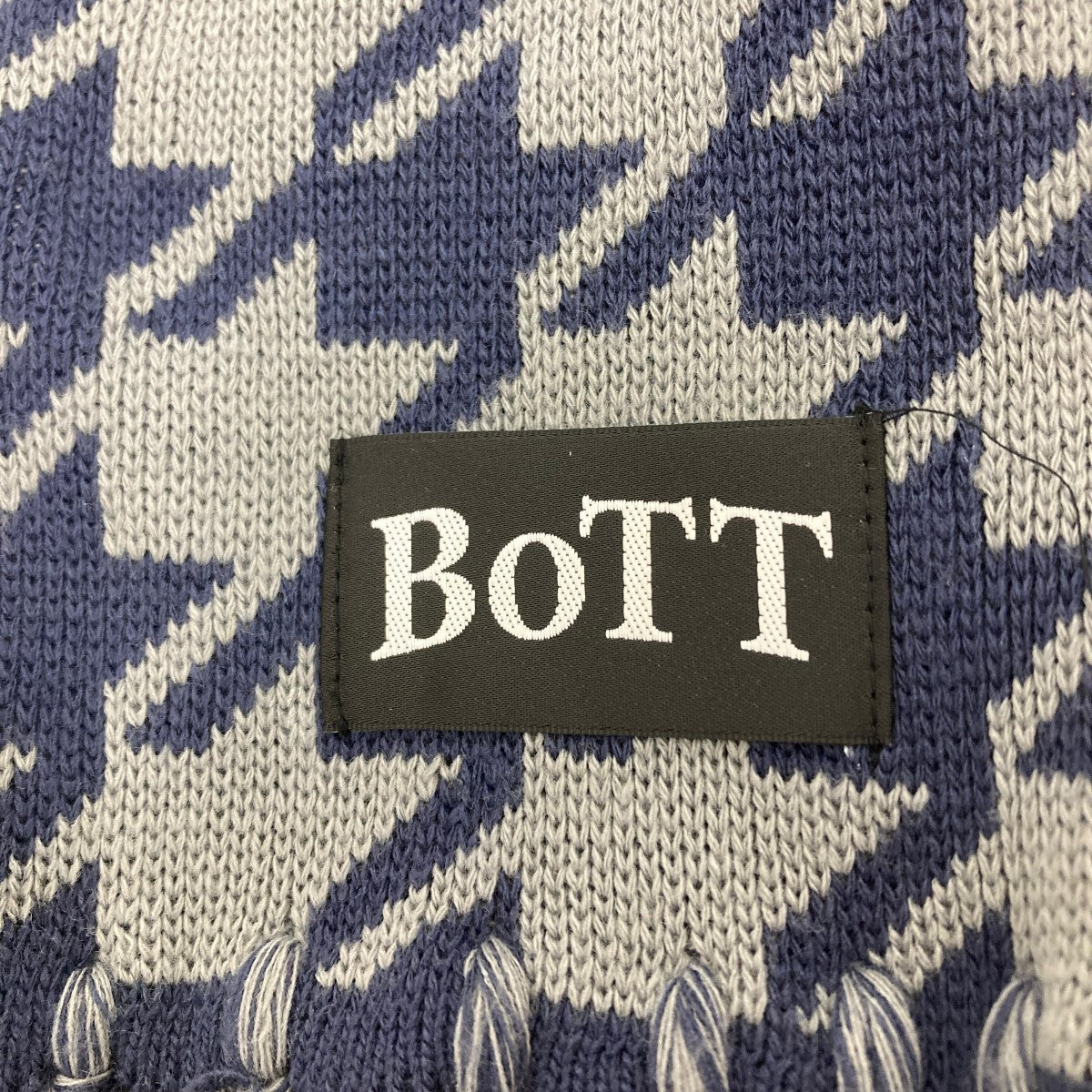 BoTT HOUNDSTOOTH HOODED SCARFフーデッドマフラー 古着・中古-5枚目のアイテム画像