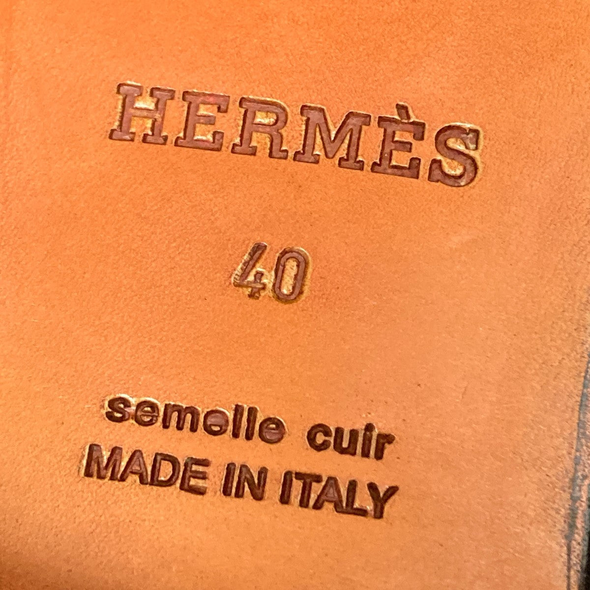 HERMES コリエドシアン プレーントゥ ダブルモンクストラップ ドレスシューズ 古着・中古-7枚目のアイテム画像