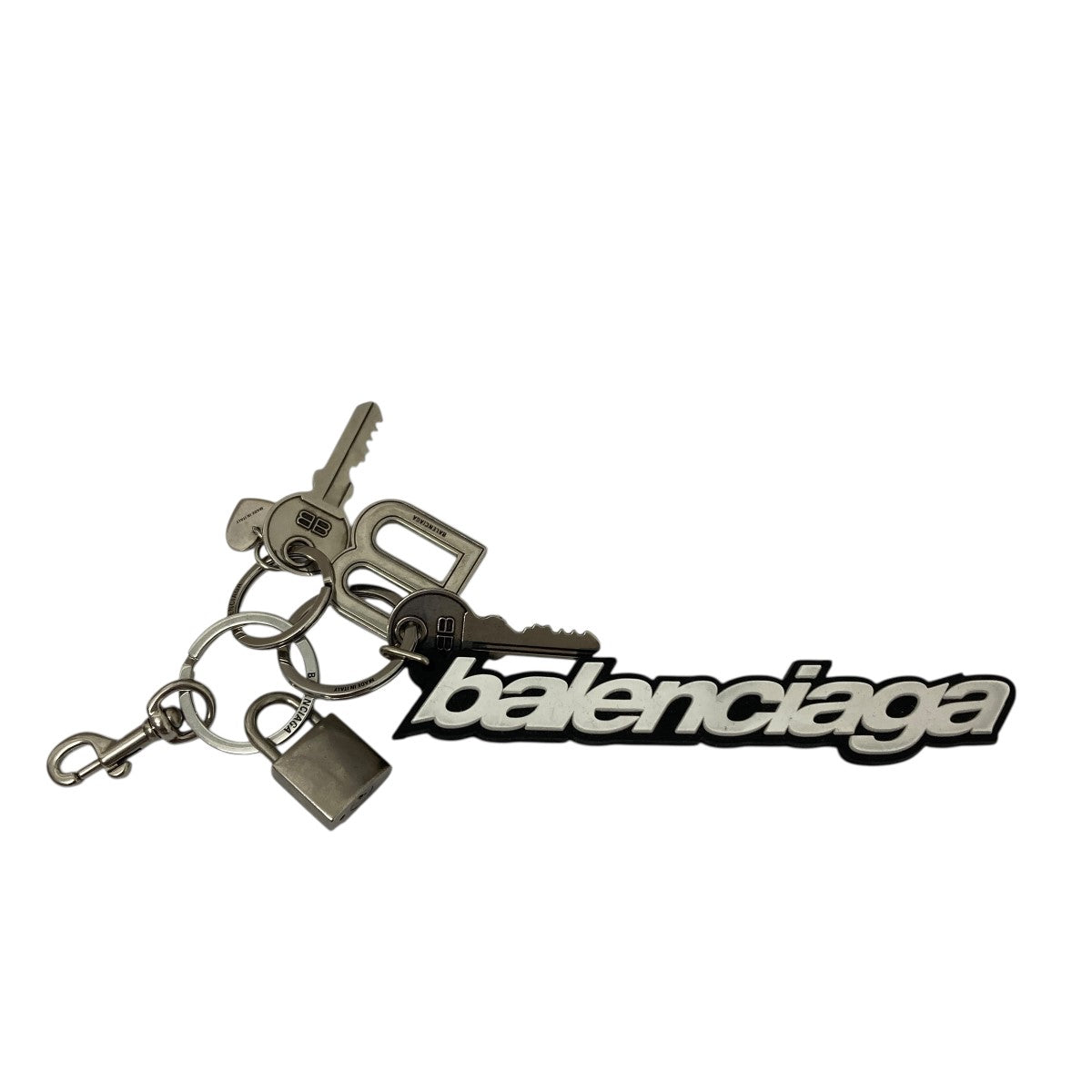 BALENCIAGA(バレンシアガ) KIT チャームキーリング シルバー｜【公式