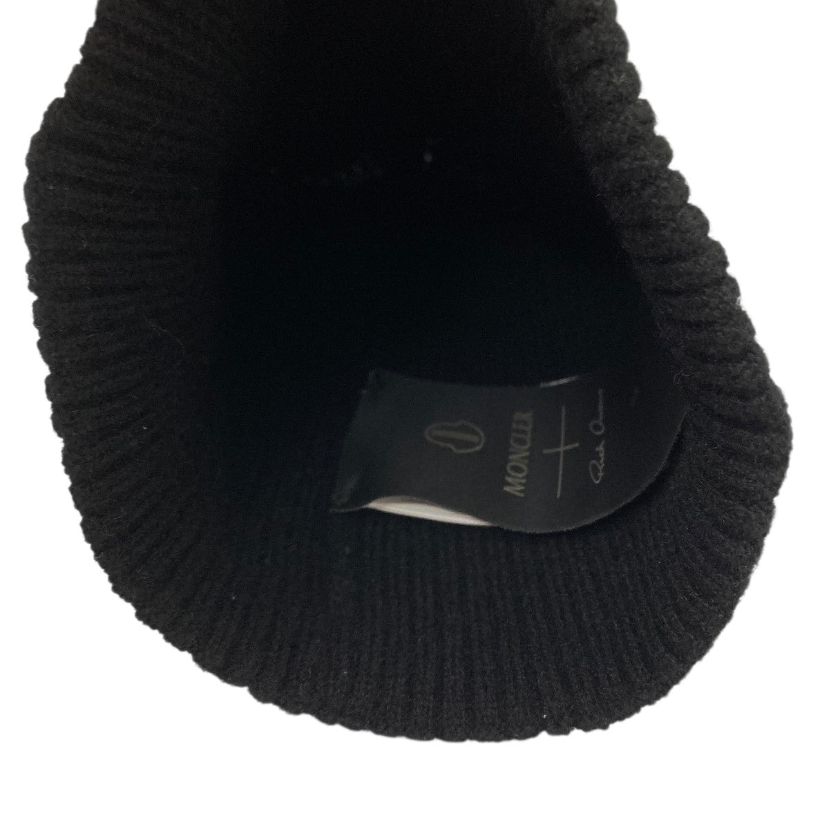 MONCLER×RICK OWENS ニット帽 I209N3B00002 ブラック｜【公式