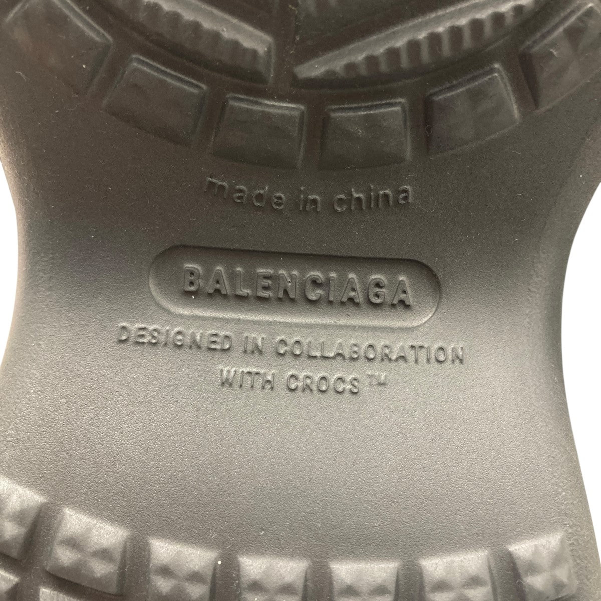 BALENCIAGA×crocs ラバーロングブーツ グレー サイズ 44(29.5cm