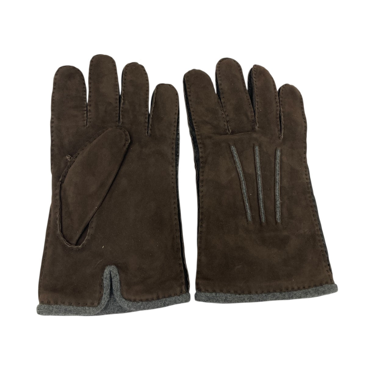 LORO PIANA スエードレザーグローブ 古着・中古-3枚目のアイテム画像
