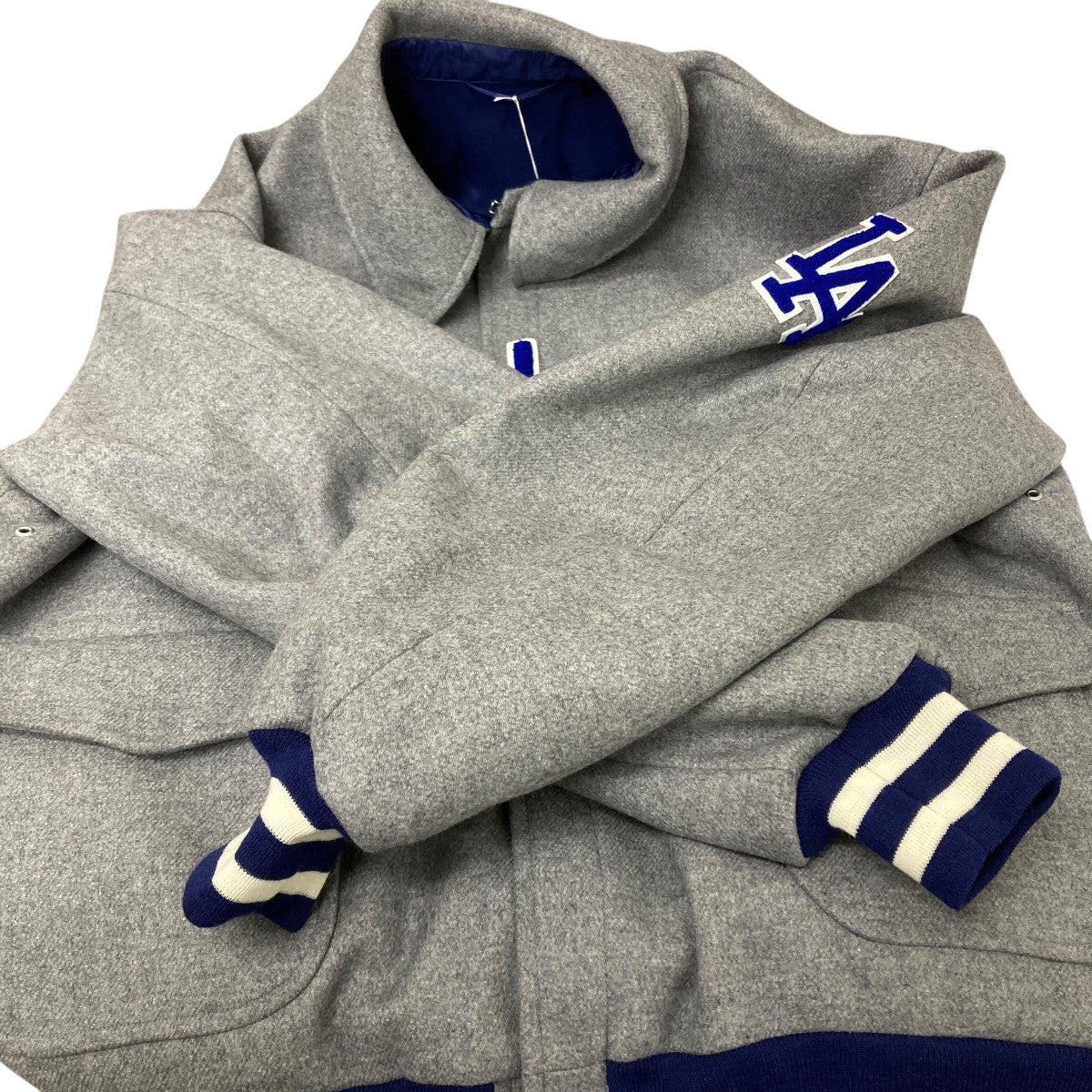 KAPTAIN SUNSHINE Los Angeles Dodgers BASEBALL JACKET ウールスタジアムジャケット 古着・中古-4枚目のアイテム画像
