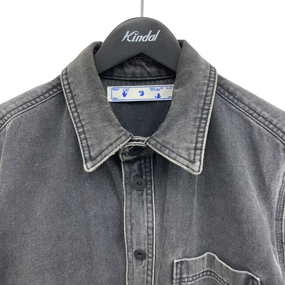 OFFWHITE(オフホワイト) デニムシャツ OMYD027F21DEN002 グレー サイズ
