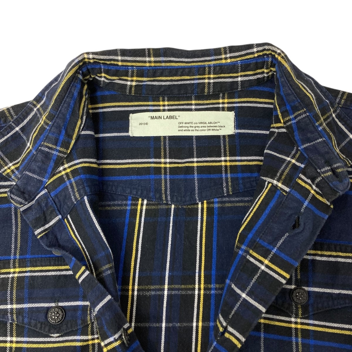 OFFWHITE チェックシャツ 古着・中古-4枚目のアイテム画像