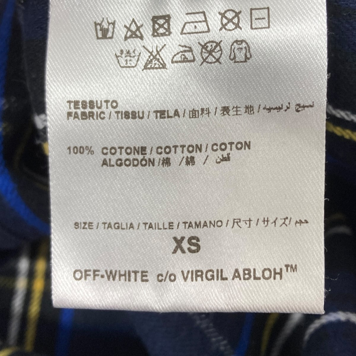 OFFWHITE チェックシャツ 古着・中古-6枚目のアイテム画像