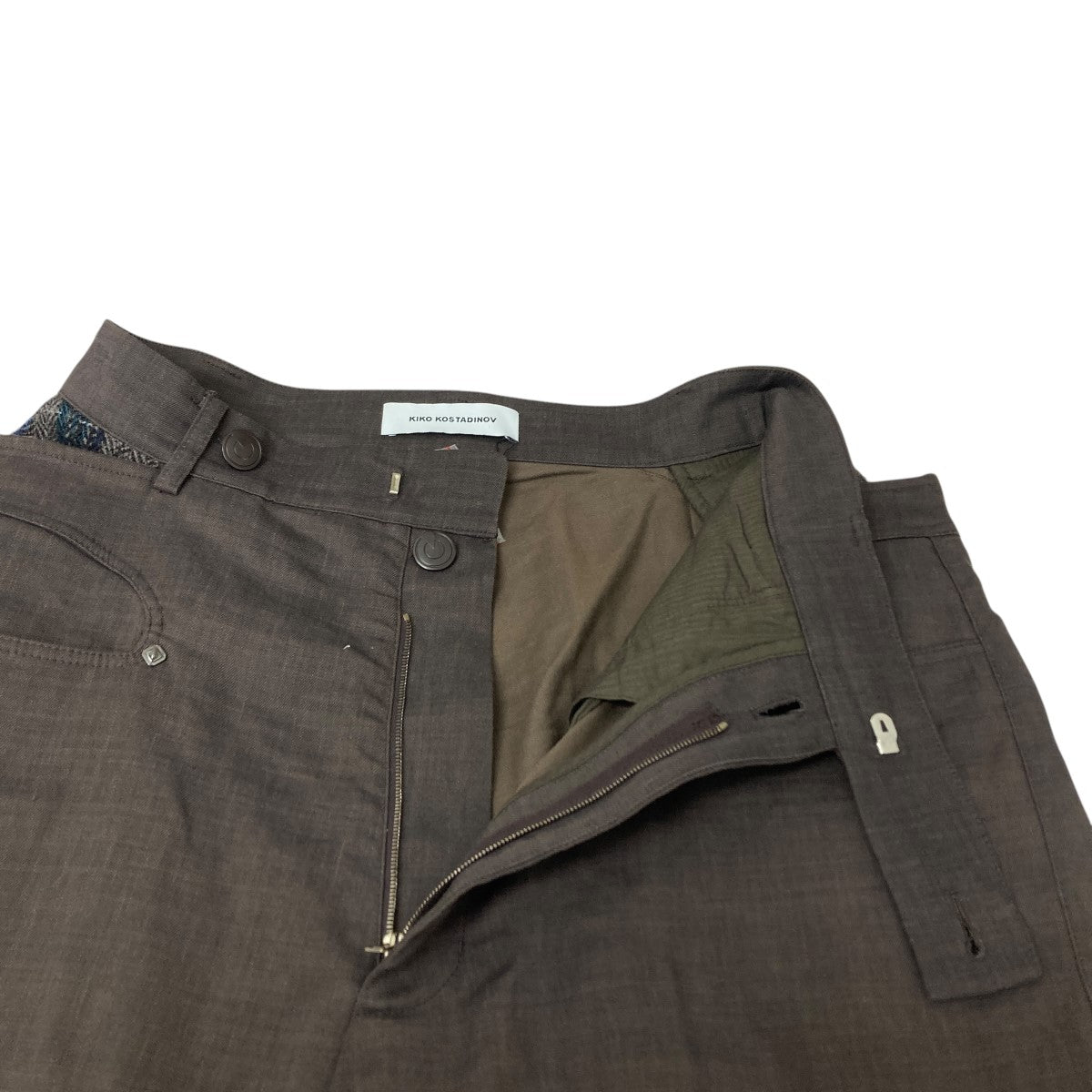 Kiko Kostadinov(キココスタディノフ) ANTHARAS WIDE TROUSER ブラウン