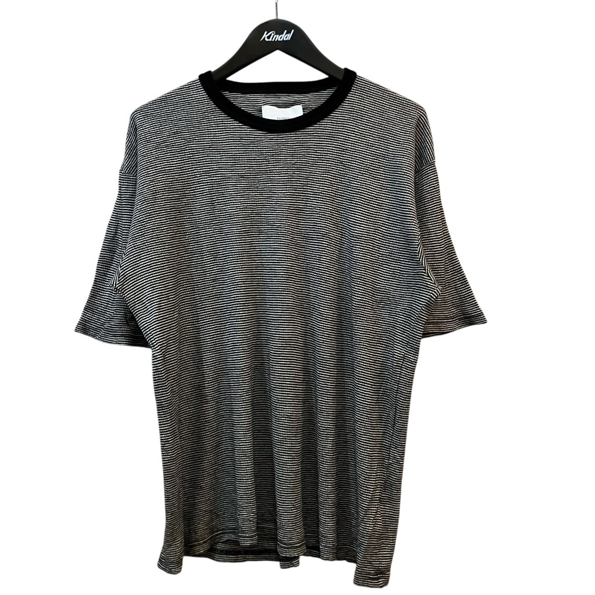 ssstein 25AW「Fine Wool Oversized Short Sleeve Tee」ボーダーウールTシャツST 1328 古着・中古-1枚目のアイテム画像