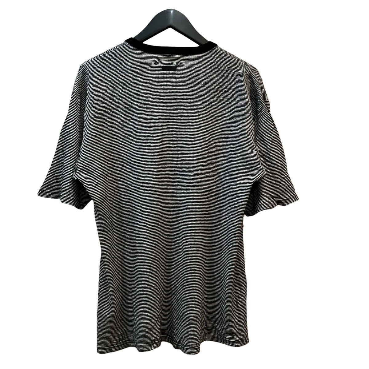 ssstein 25AW「Fine Wool Oversized Short Sleeve Tee」ボーダーウールTシャツST 1328 古着・中古-2枚目のアイテム画像