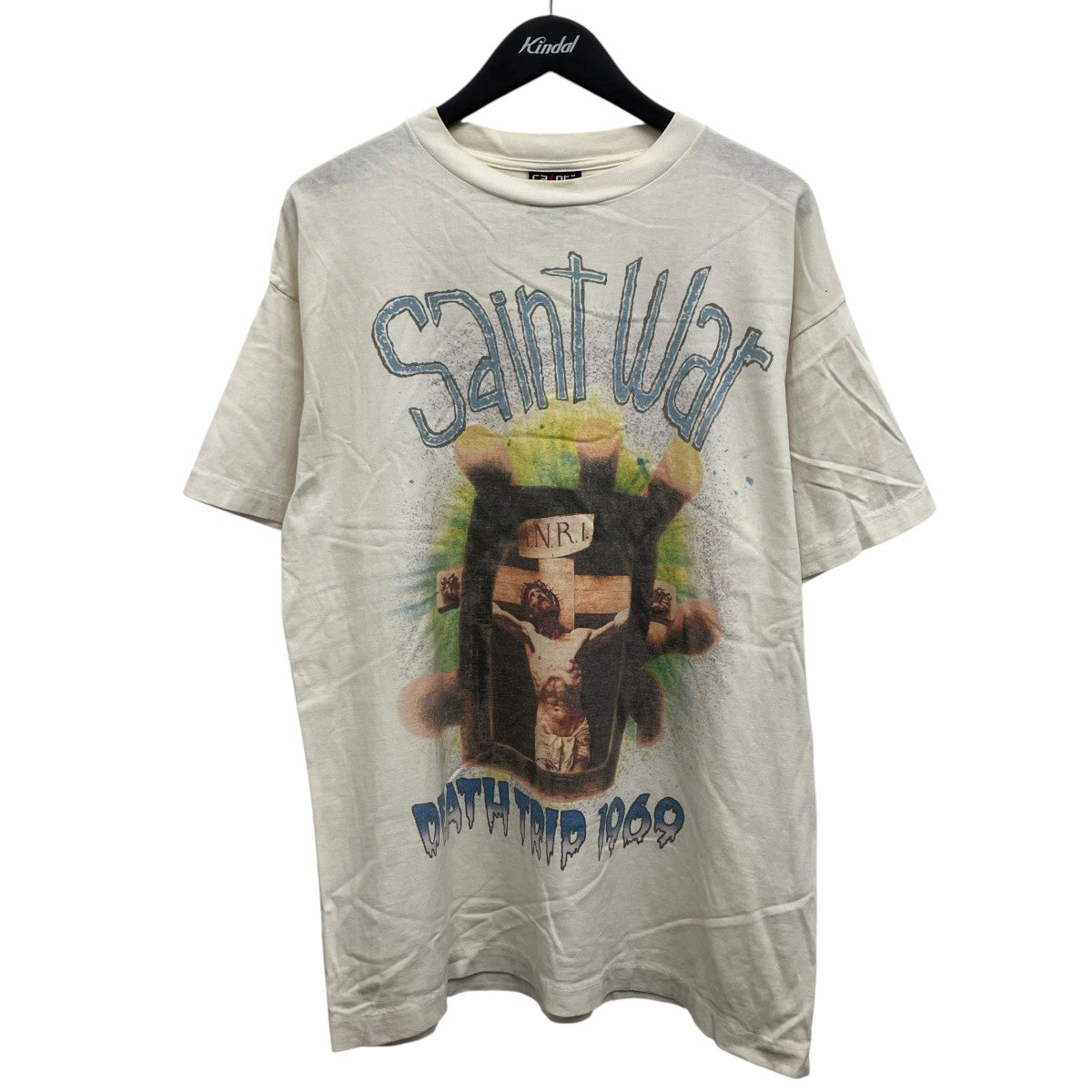 ダメージ加工プリントTシャツ