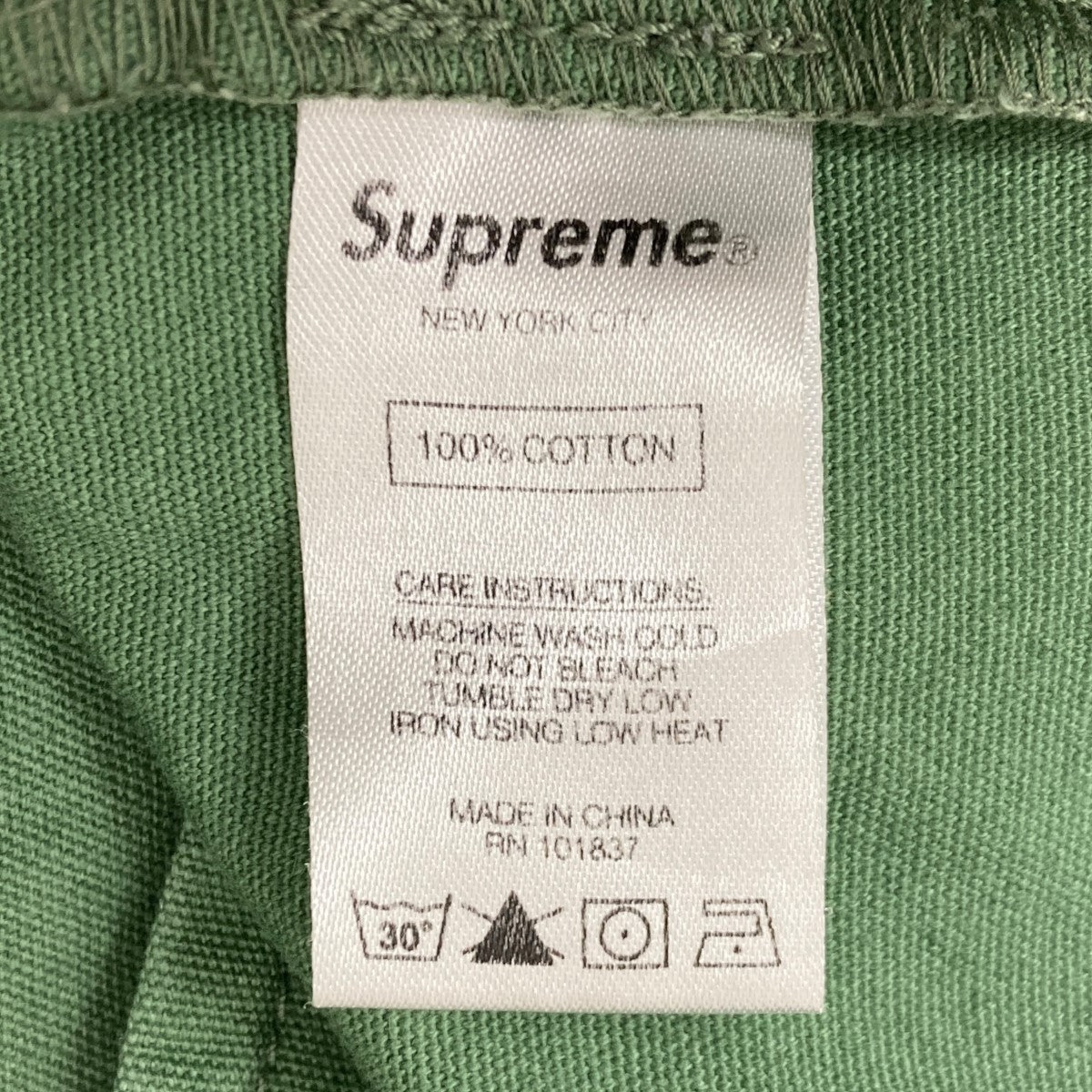 Supreme(シュプリーム) 19AWcargo pantsカーゴパンツ グリーン サイズ