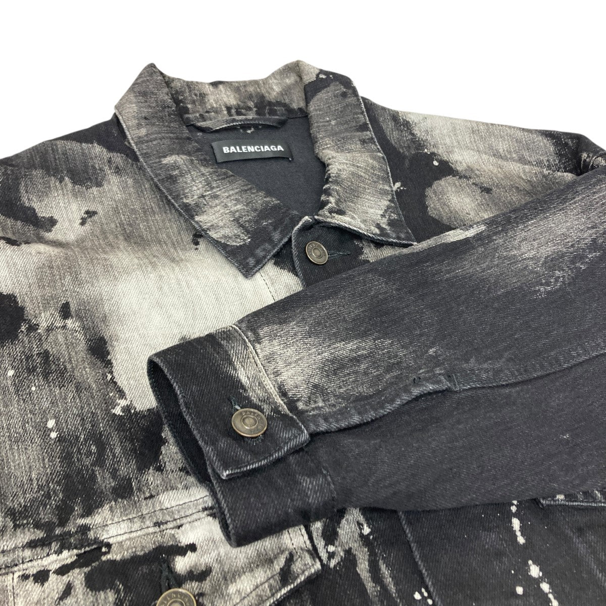 BALENCIAGA(バレンシアガ) Paint Splattered Denim Jacket ペイント