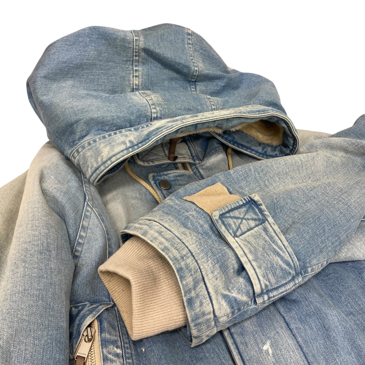 KITH×nonnative TROOPER BOA SHEARLING PARKA WASHED DENIM デニム