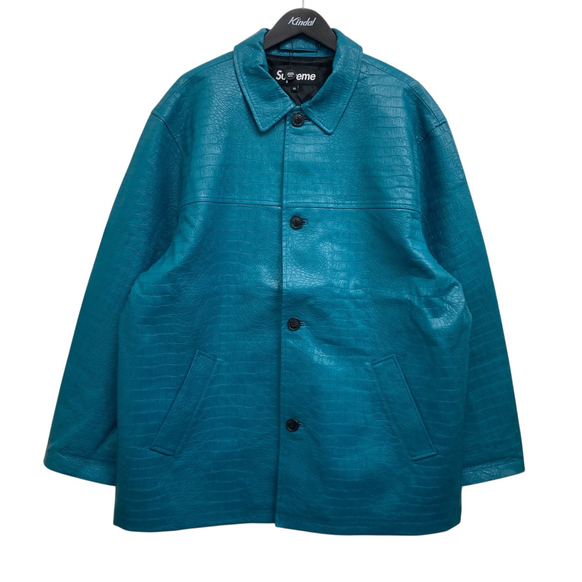 supreme champion コーチジャケット　L Supreme×Champion 15AWLeather Coaches Jacketレザーコーチジャケット