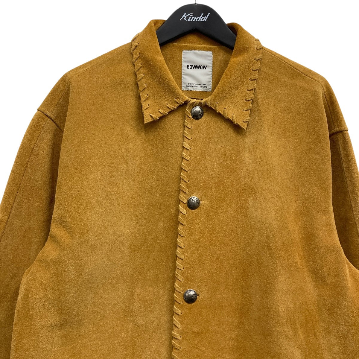 BOWWOW(バウワウ) ウーブンスエードカバーオール イエロー サイズ L