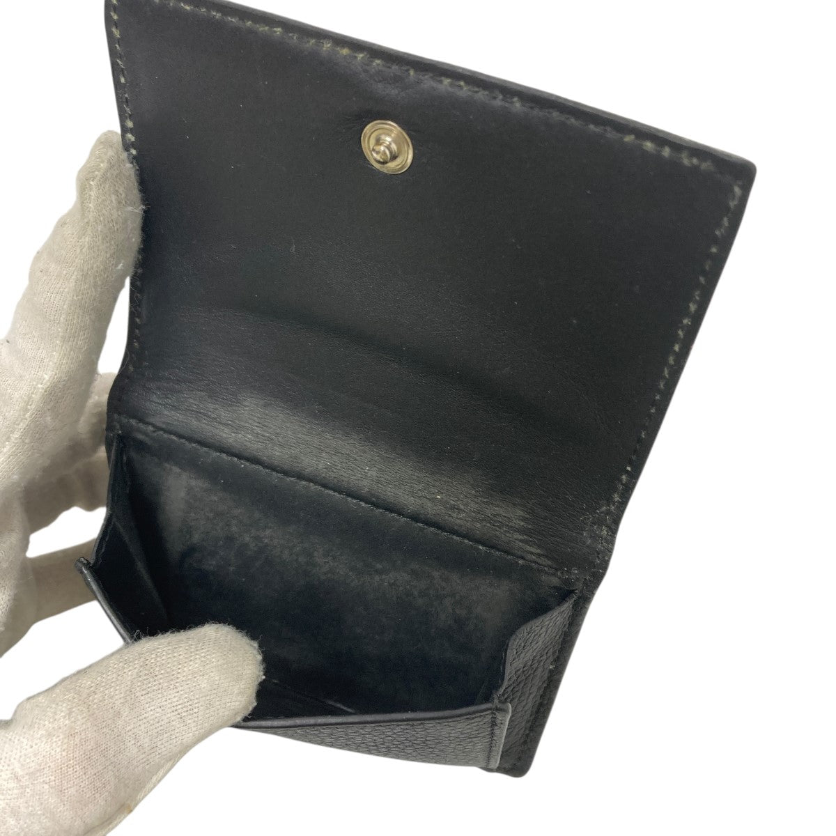 LOEWE ロエベ トライフォールドウォレット ブラック 財布 現行 LOEWE（ロエベ） 三つ折り財布 Anagram Tri-Fold Wallet アナグラム