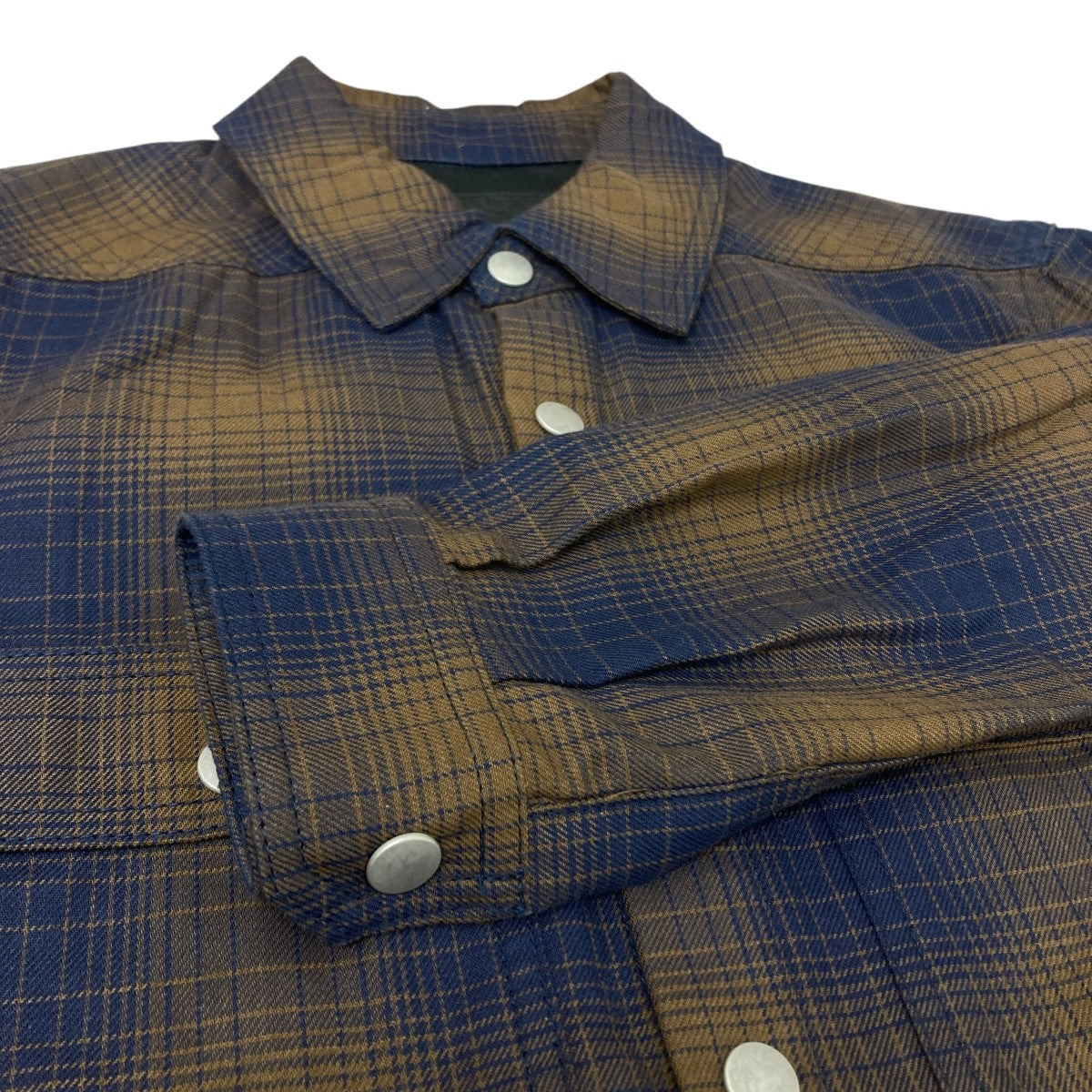 ダークシャドウ サイズ:S 24SS DL01D5795-ICPJP オンブレチェック長袖シャツ 中古 NO05 DRKSHDW(ダークシャドウ) 24SS オンブレチェックシャツ DL01D5795