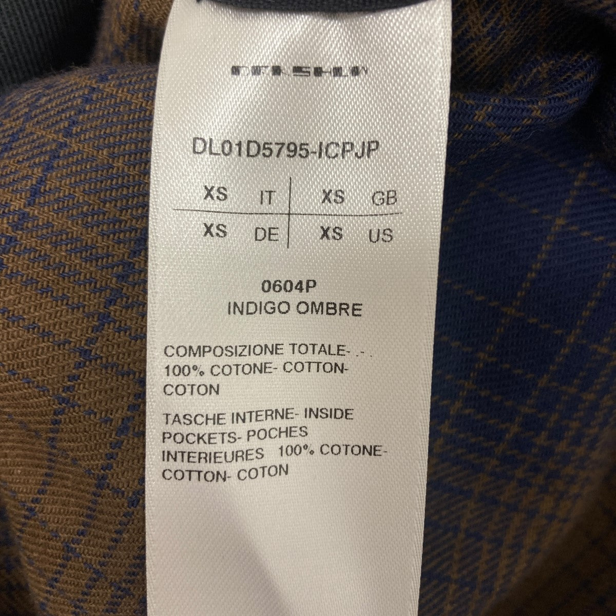 DRKSHDW(ダークシャドウ) 24SS オンブレチェックシャツ DL01D5795