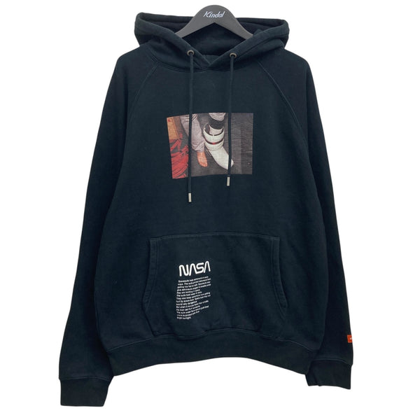 HERON PRESTON(ヘロンプレストン) プルオーバーパーカー ブラック