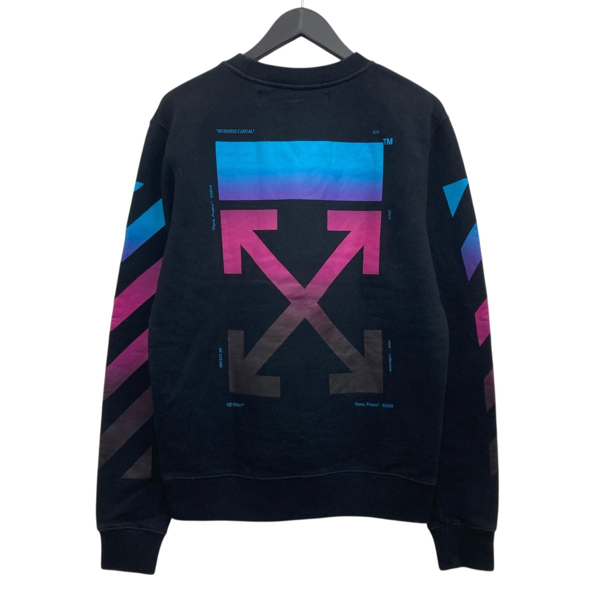 OFFWHITE クルーネックスウェット 古着・中古-2枚目のアイテム画像