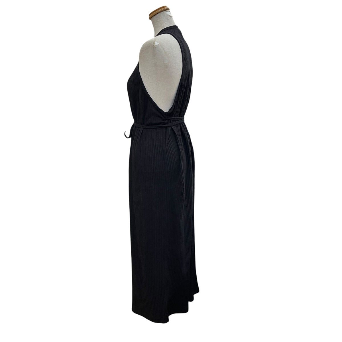 BASERANGE カシュクールノースリーブワンピース 古着・中古-4枚目のアイテム画像