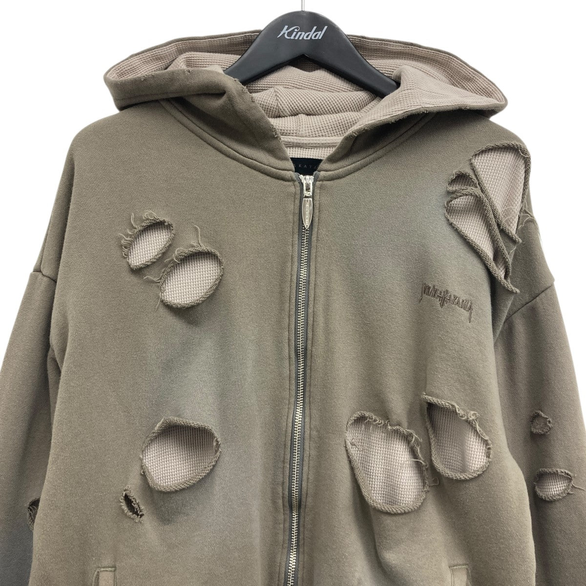 JUN／NAKAYAMA(ジュンナカヤマ) THERMAL LAYERED ZIP HOODIEジップ