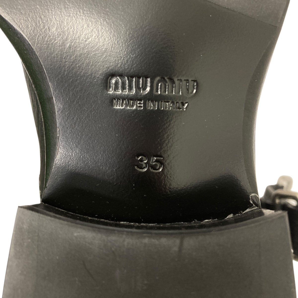 MIU MIU エンジニアリングブーツ 古着・中古-8枚目のアイテム画像