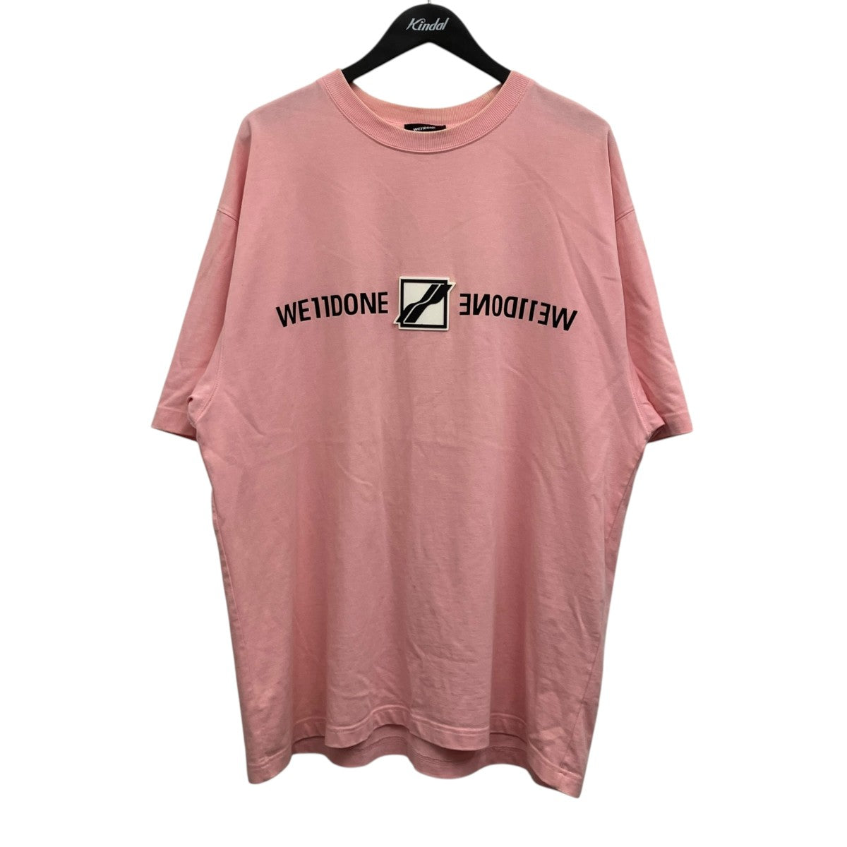 WE11DONE(ウェルダン) 半袖Tシャツ WD-TT3-21-565-U-PK ピンク サイズ