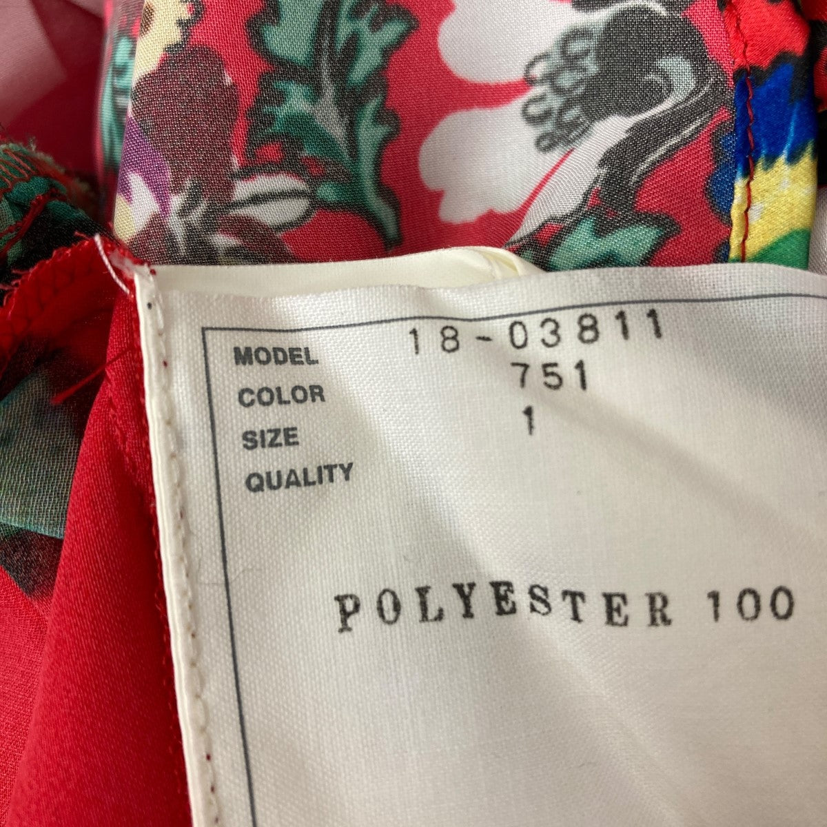 sacai プリーツレースブラウス 古着・中古-5枚目のアイテム画像
