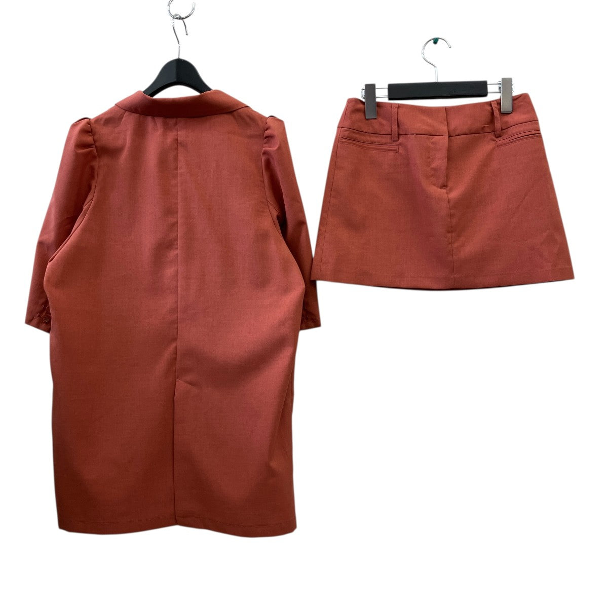 PUFF HALF SLEEVE JACKET WITH SKIRTスカートコンビセットアップ02410541130